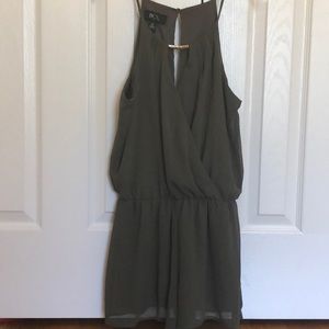 Olive green romper
